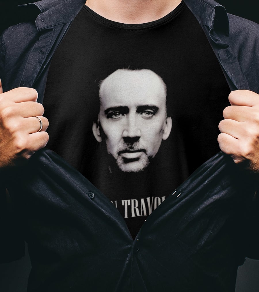 Nicolas Cage John Travolta Face Swap 90s Movie Fans T-Shirt