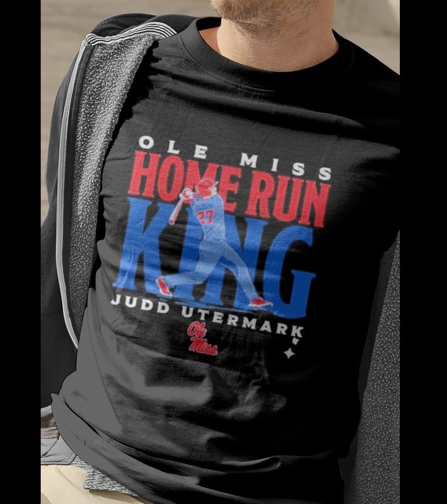 Ole Miss Home Run King Judd Utermark 27 T-Shirt