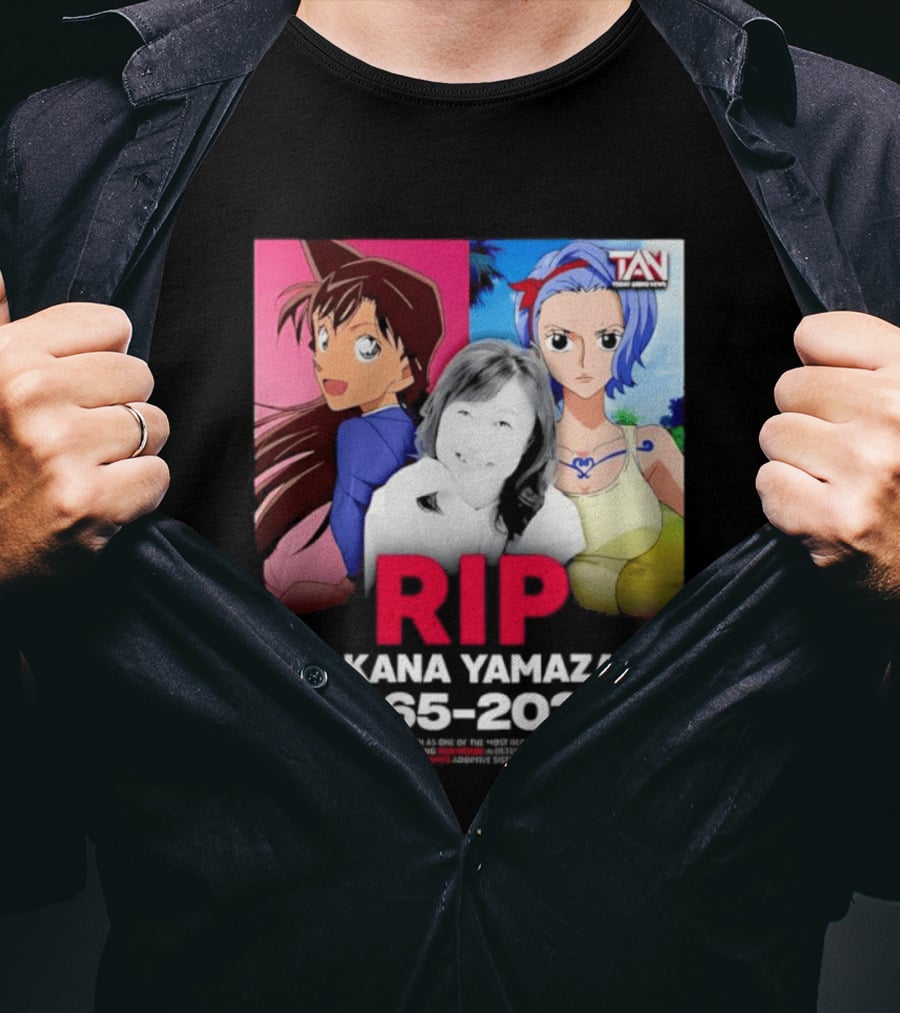 RIP Wakana Yamazaki 1966 2026 Voice Actor Legend Anime Characters T-Shirt
