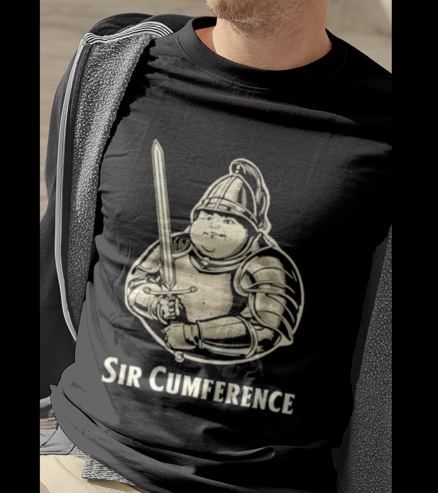 Sir Cumference Fat Knight Medieval Humor T-Shirt