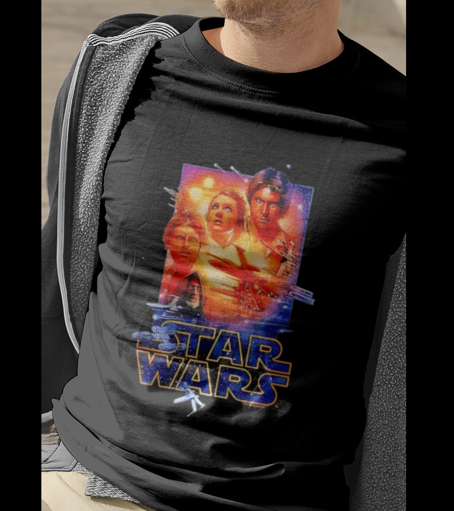 Star Wars A New Hope Rebel Luke Leia Han Solo Darth Vader T-Shirt