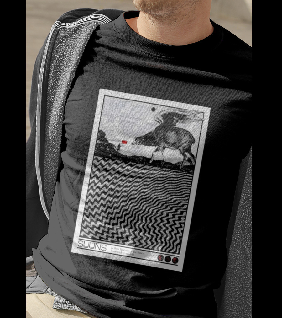 SUUNS Le Point Ephémère Paris France 20 Mai 2026 Winged Creature Landscape T-Shirt