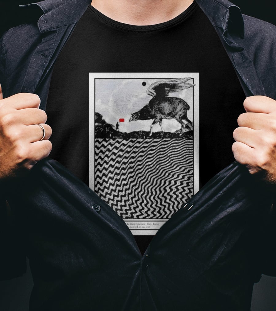 SUUNS Le Point Ephémère Paris France 20 Mai 2026 Winged Creature Landscape T-Shirt