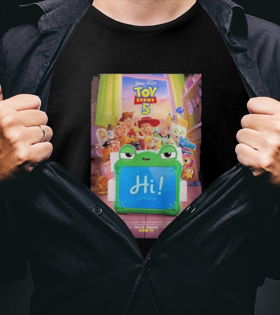 Disney Pixar Toy Story 5 Hi! Let's Play In Theaters June 19 Playtime Has A New Look T-Shirt