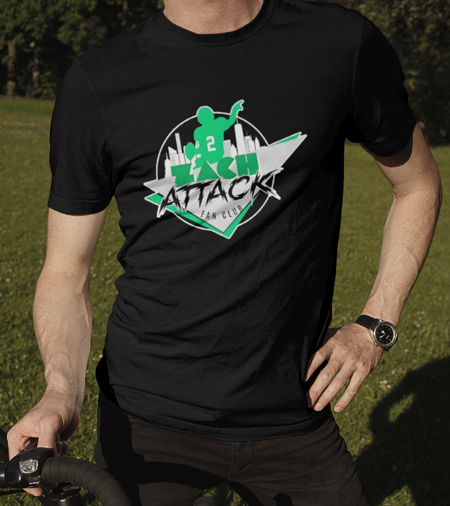 Zach Attack Club Football Player 2 Skyline T-Shirt
