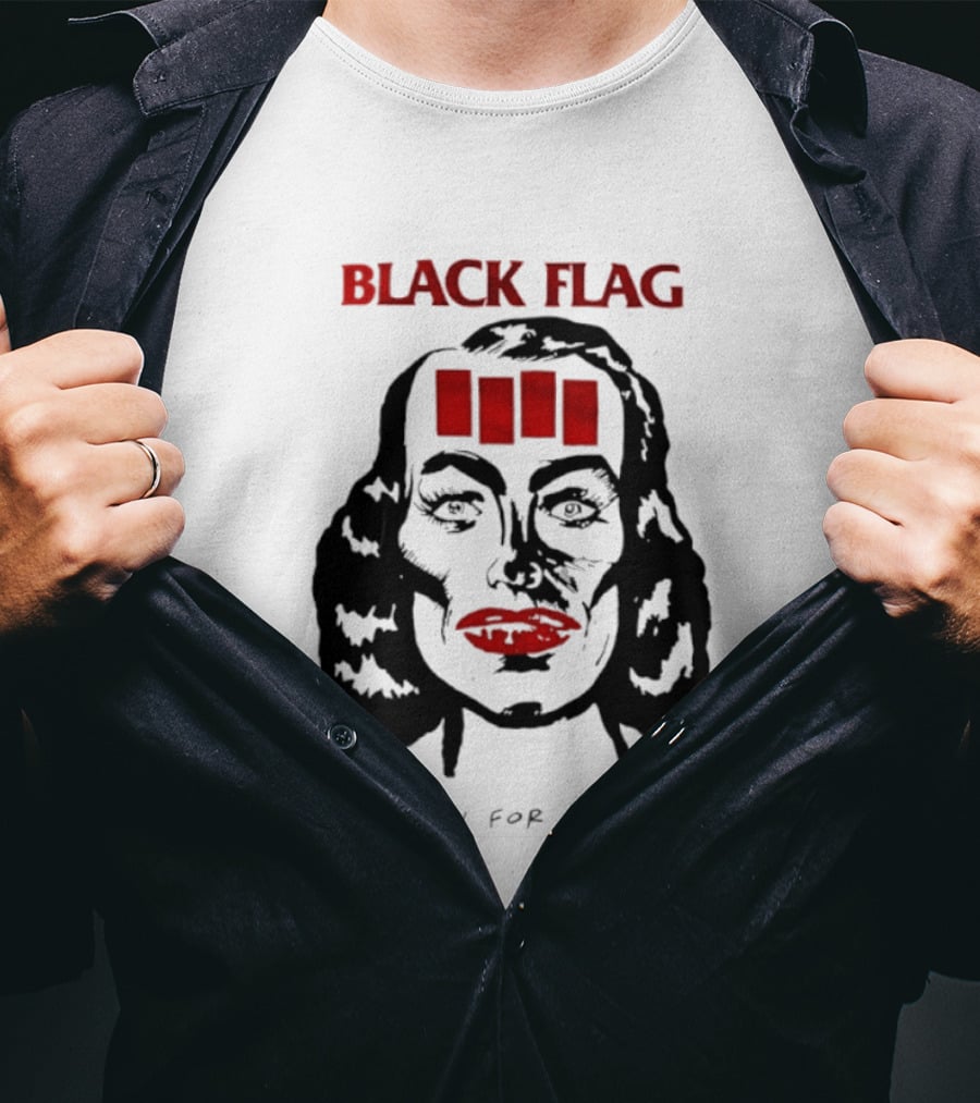 Black Flag Reason For Living Rare 80s T-Shirt