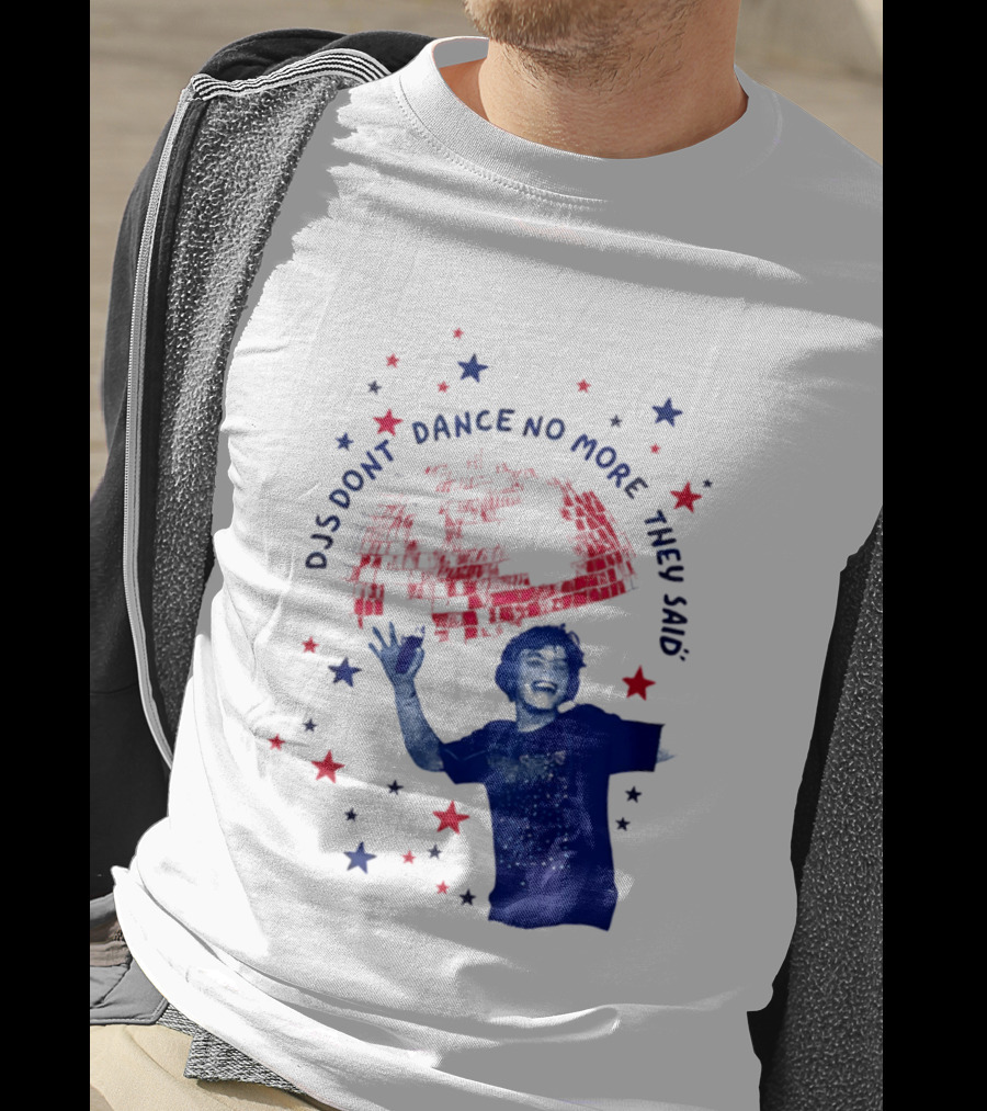 DJS Don't Dance No More They Said Funny DJ Enthusiast Graphic With Stars And Music T-Shirt