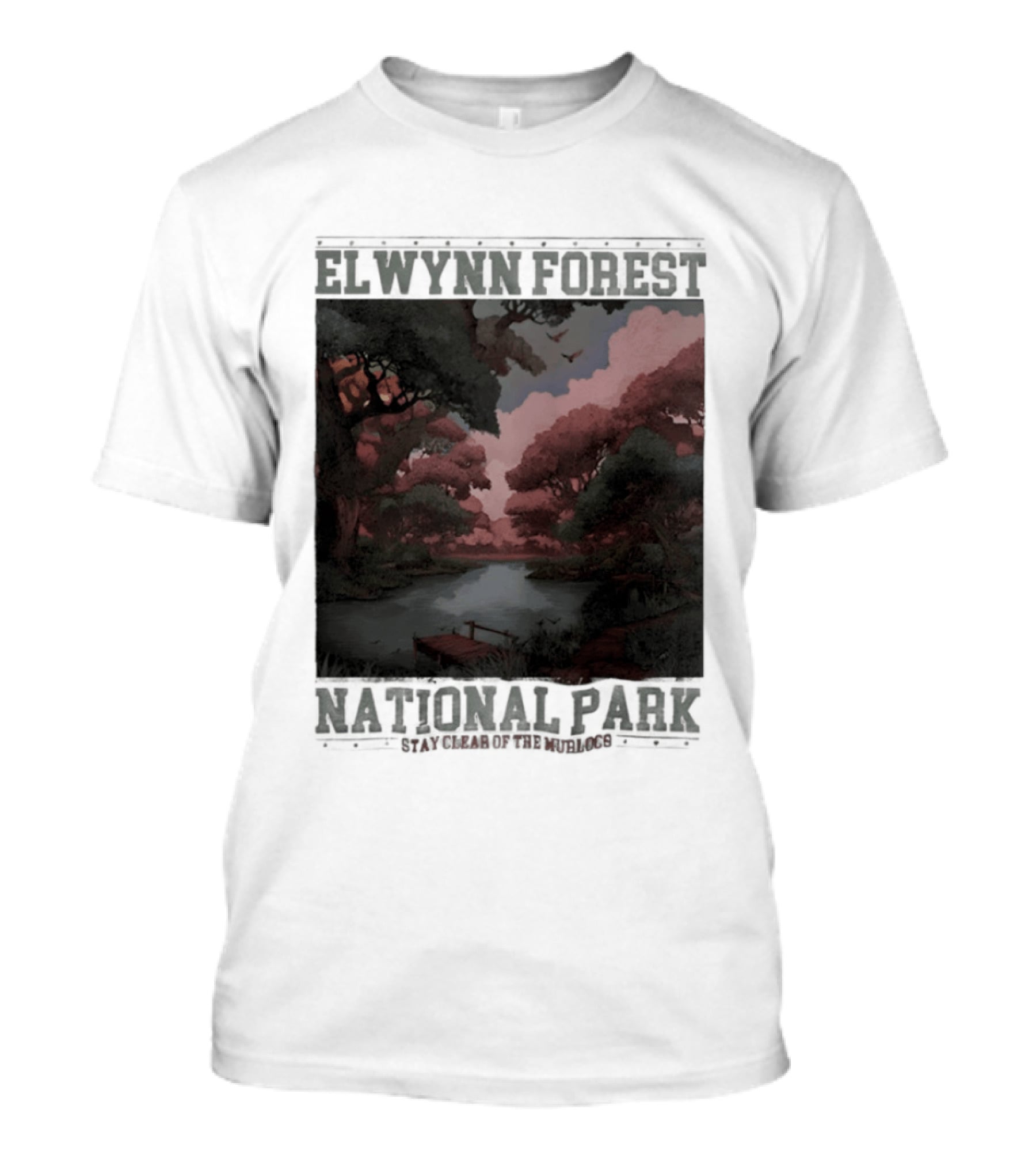 Elwynn Forest National Park Stay Clear Of The Murlocs Scenic Adventure T-Shirt