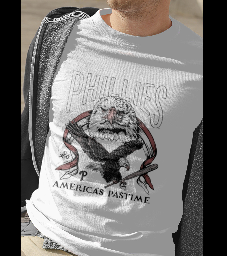 Phillies America's Pastime 250th Celebration Bald Eagle T-Shirt