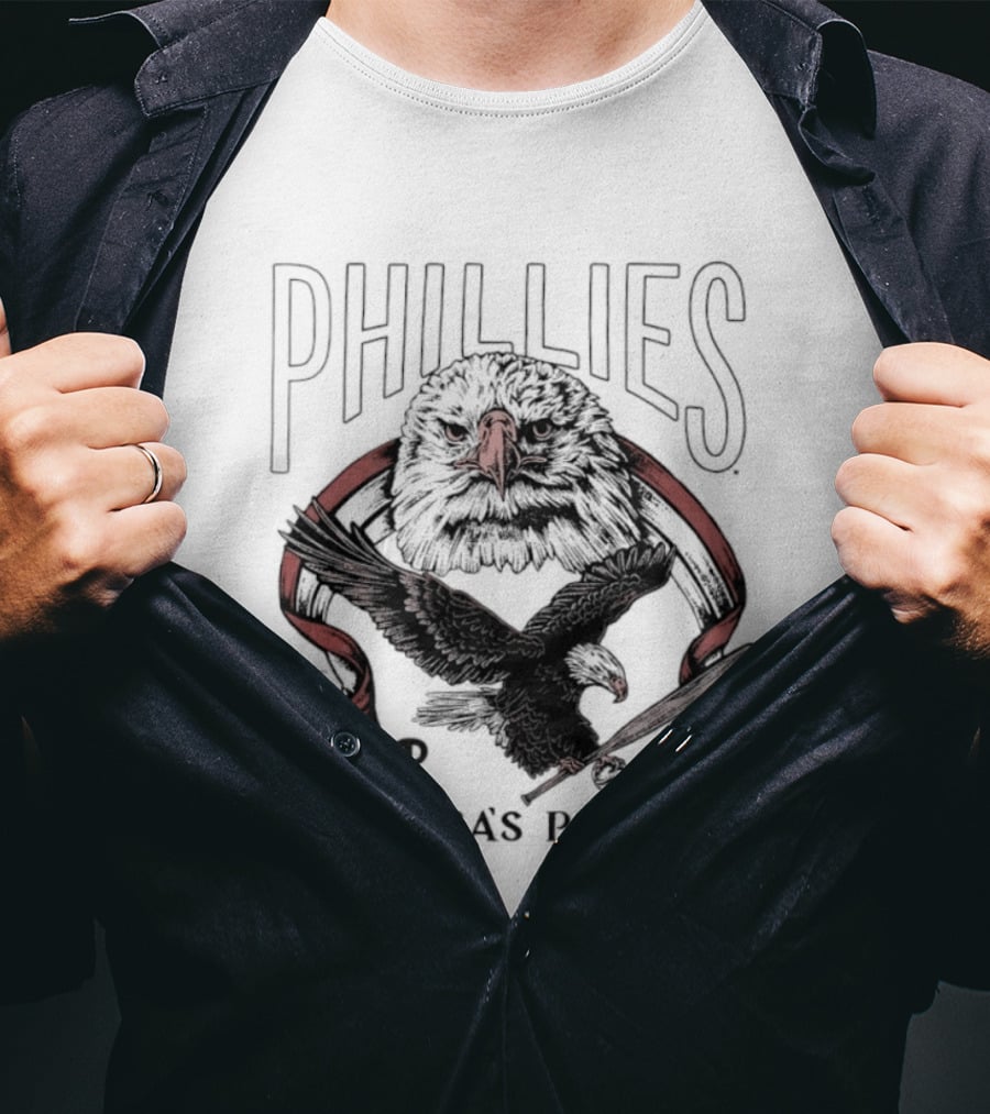 Phillies America's Pastime 250th Celebration Bald Eagle T-Shirt
