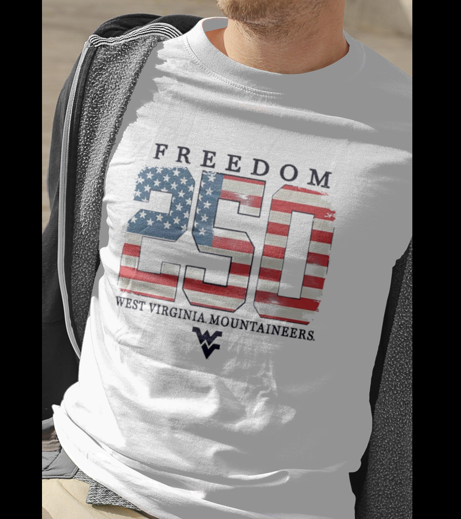 Freedom 250 West Virginia Mountaineers Patriotic Celebration T-Shirt