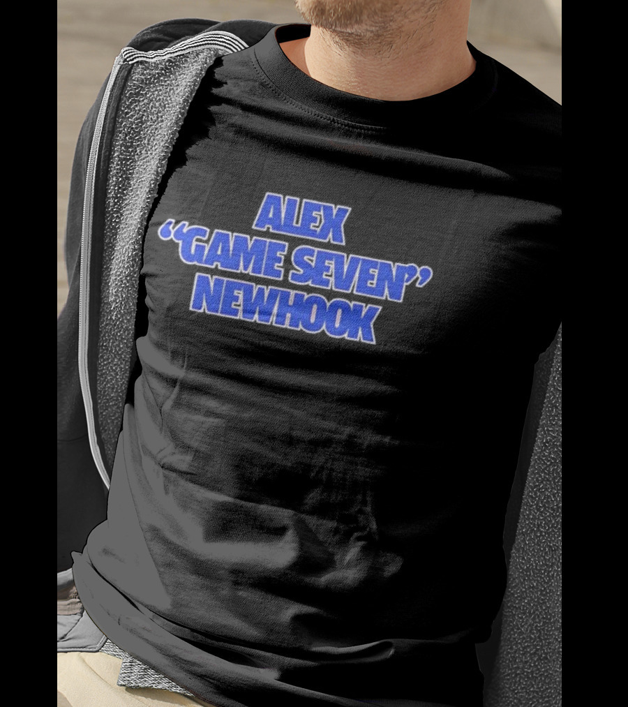 Alex "Game Seven" Newhook Blue Bold Text Sports Fan T-Shirt