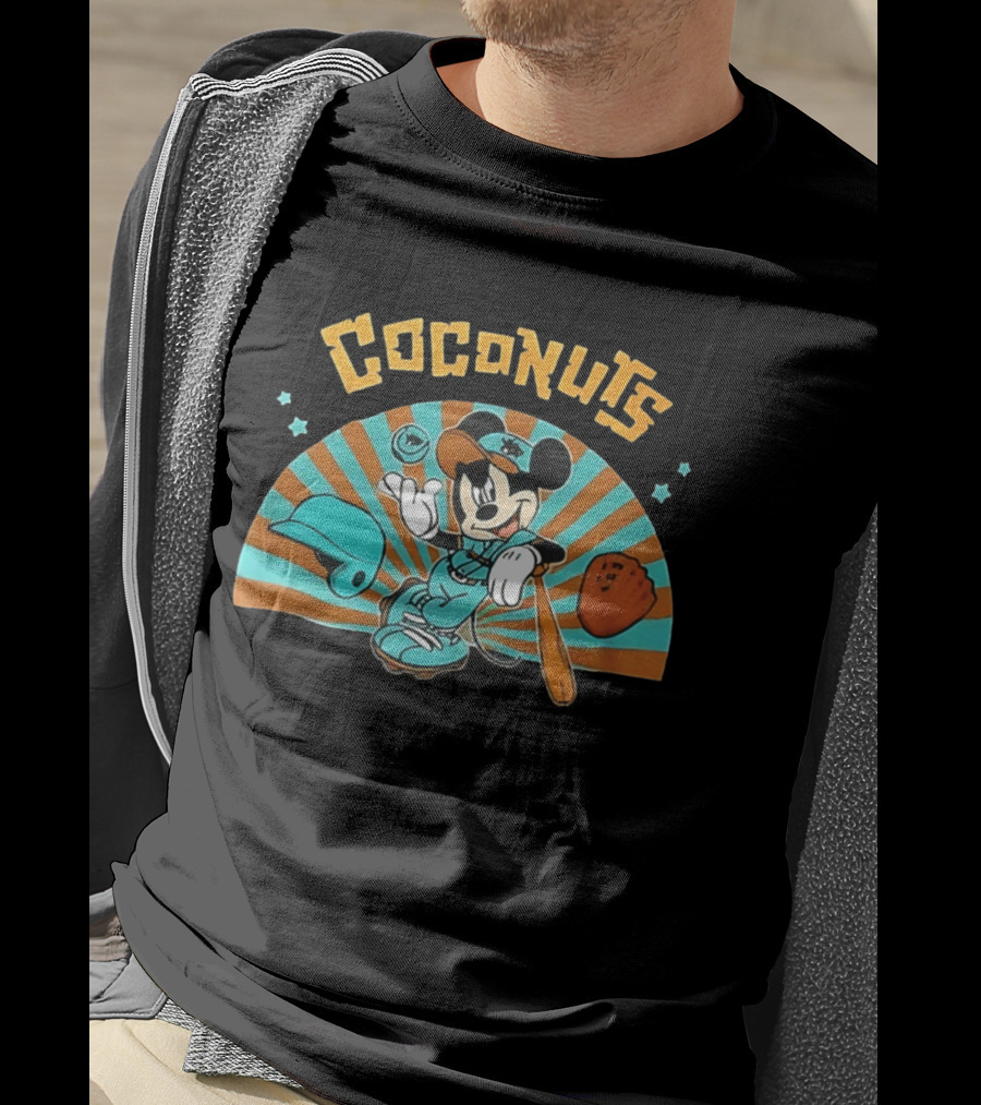 Coconuts Baseball Mickey Mouse Batting Gear 2026 T-Shirt