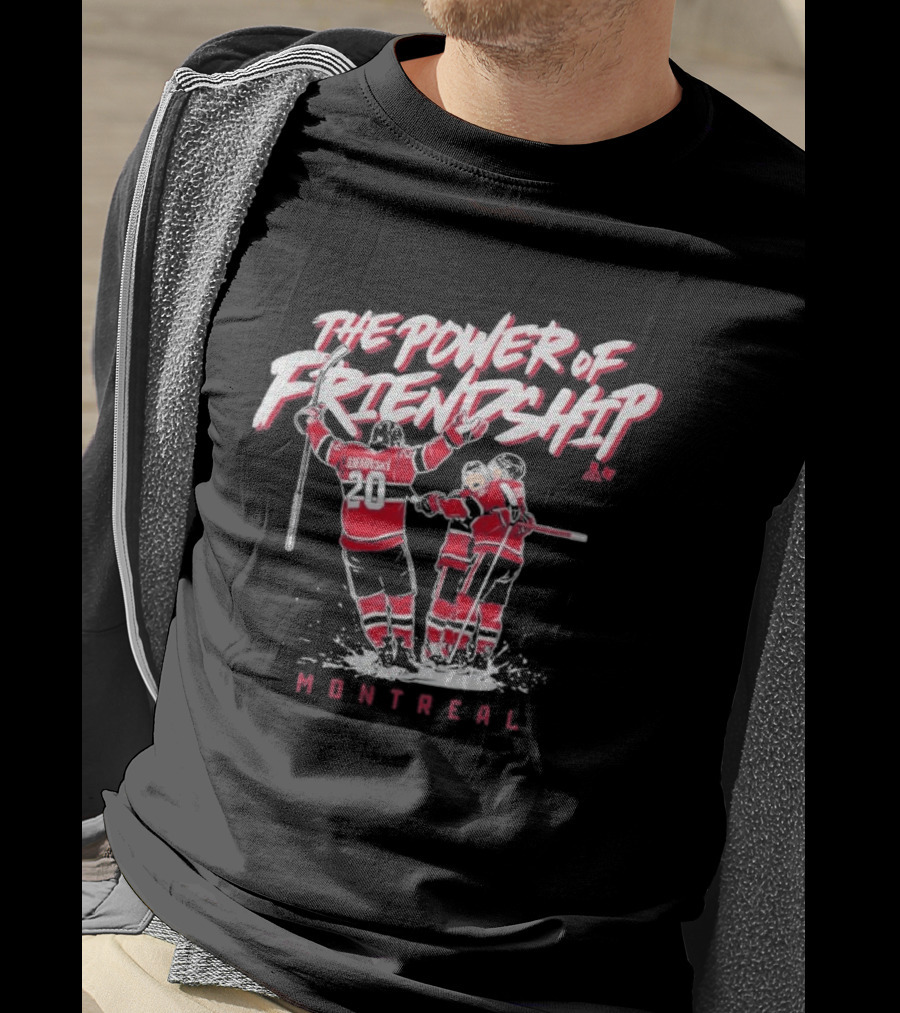 The Power Of Friendship Cole Caufield Nick Suzuki Juraj Slafkovsky Montreal T-Shirt