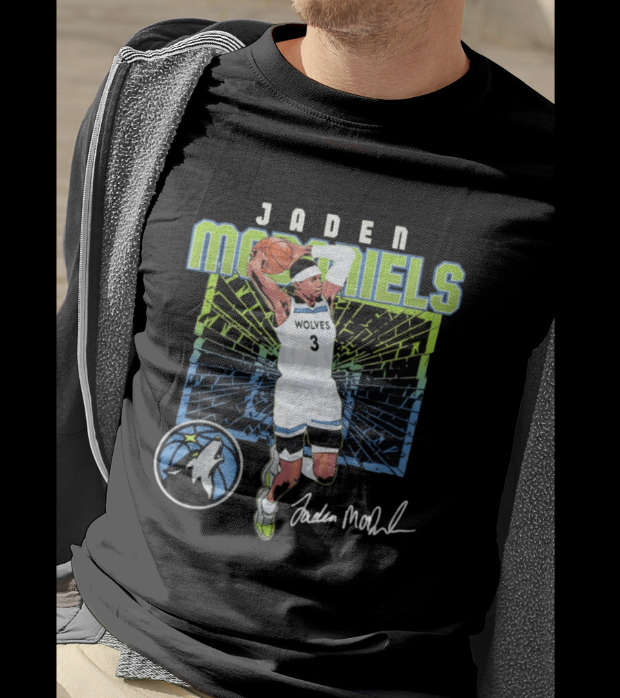 Jaden McDaniels Wolves Basketball Number 3 Minnesota Timberwolves T-Shirt
