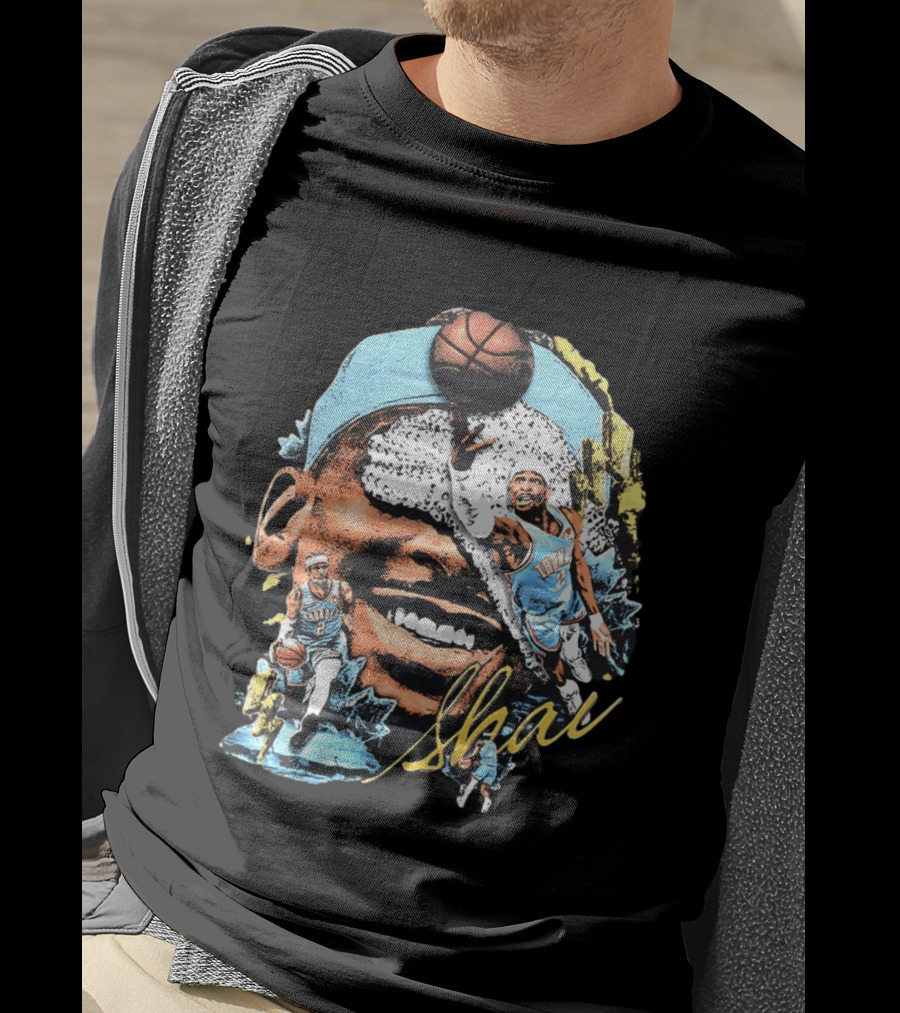 Shai Gilgeous Alexander Big Head OKC Thunder Basketball MVP 2026 T-Shirt