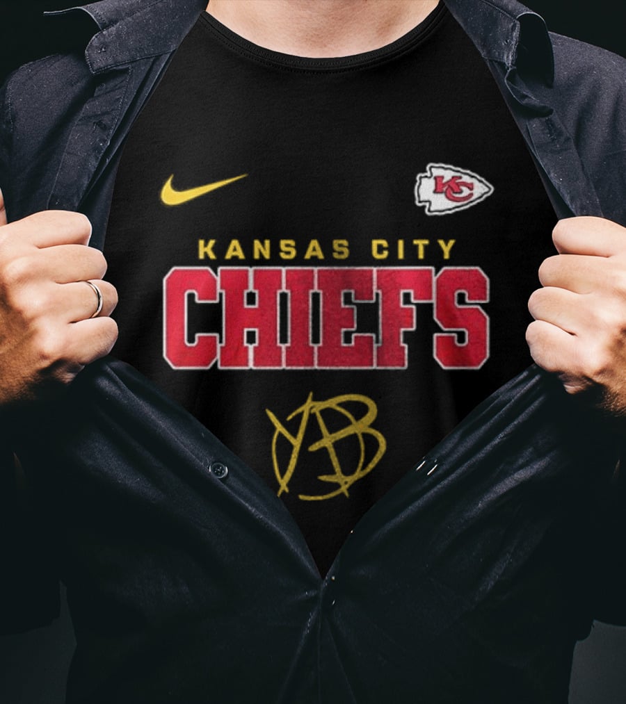 Kansas City Chiefs Yungblud Nike KC Football Collab T-Shirt