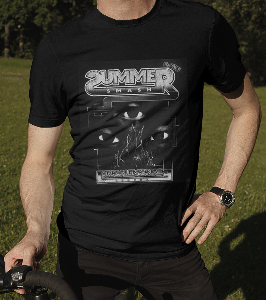 Summer Smash 2026 Festival Lineup Connections Bad Bears Dragon Skull Eyes T-Shirt