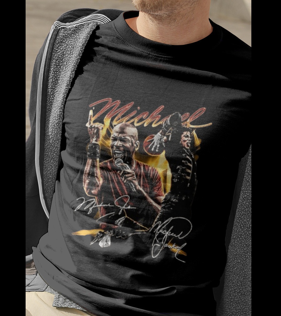 Michael Jordan Michael Jackson Black Excellence T-Shirt