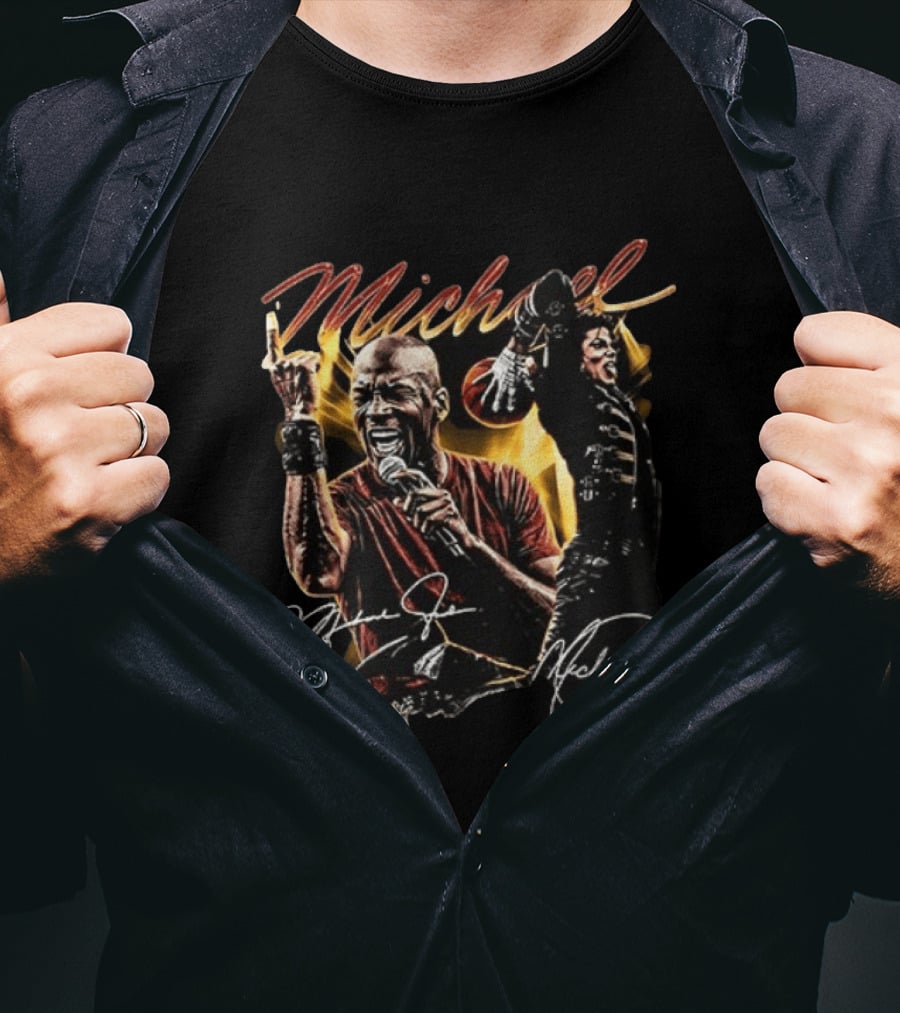Michael Jordan Michael Jackson Black Excellence T-Shirt