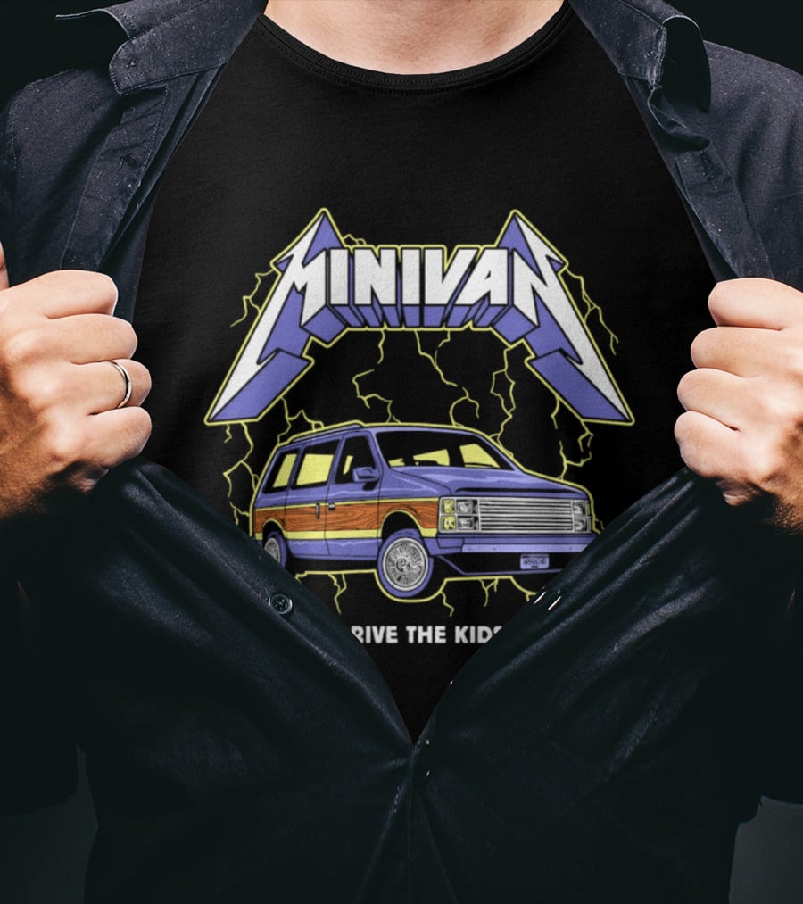 Minivan Life Dodge Caravan Drive The Kids T-Shirt