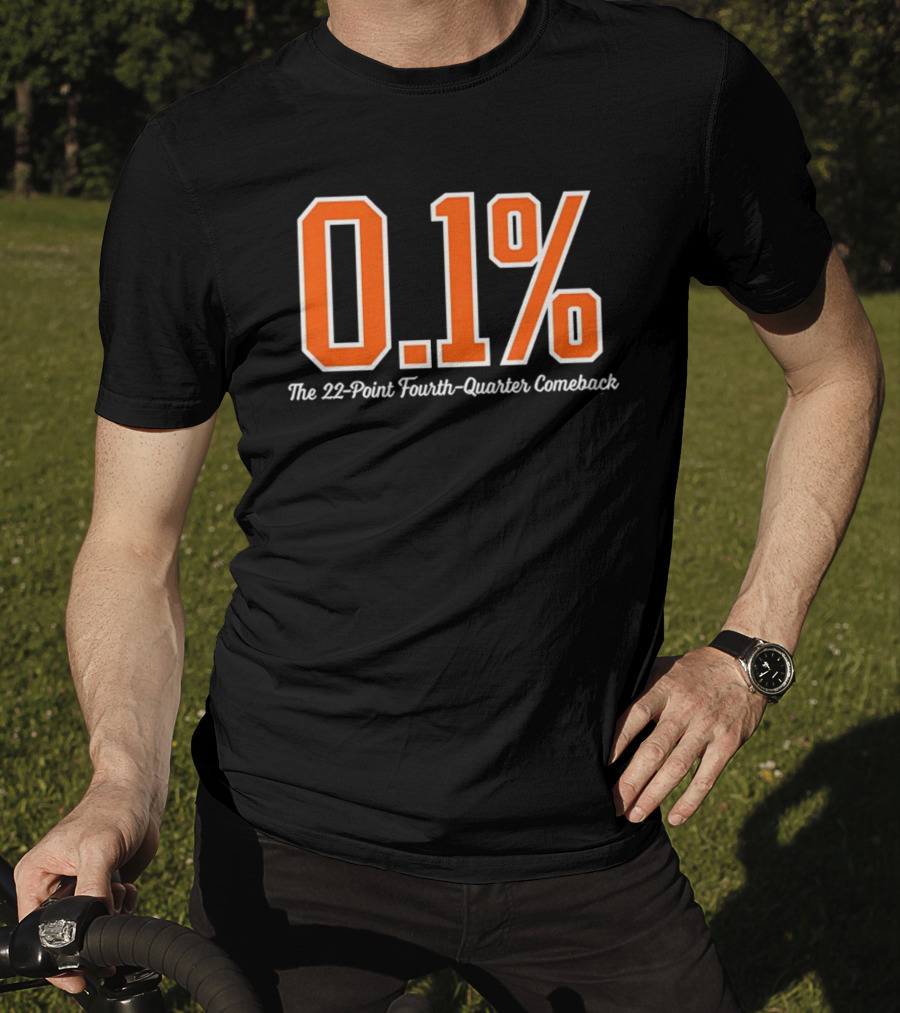 New York Knicks 0.1 Percent The 22 Point Fourth Quarter Comeback T-Shirt