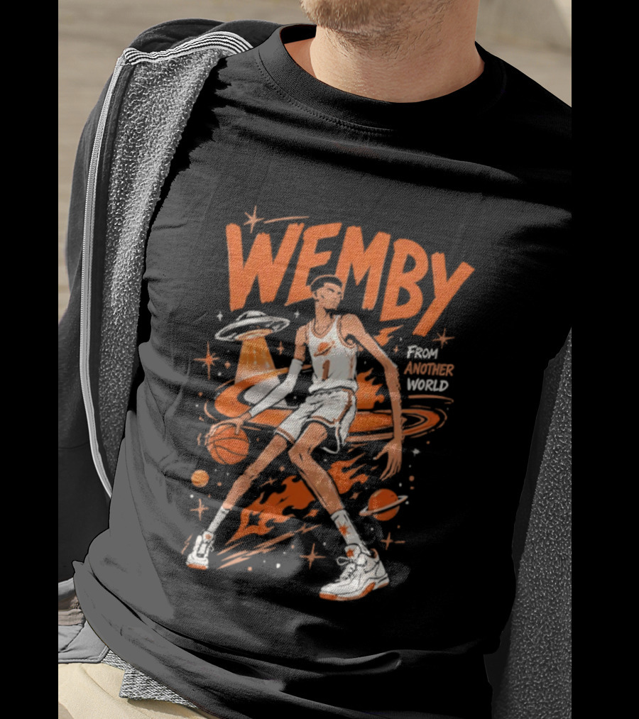 Wemby From Another World San Antonio Spurs Alien Victor Wembanyama T-Shirt
