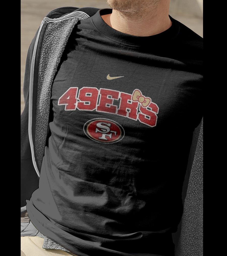 San Francisco 49ers Hello Kitty Nurse Loves Her Nike Sports Fan T-Shirt