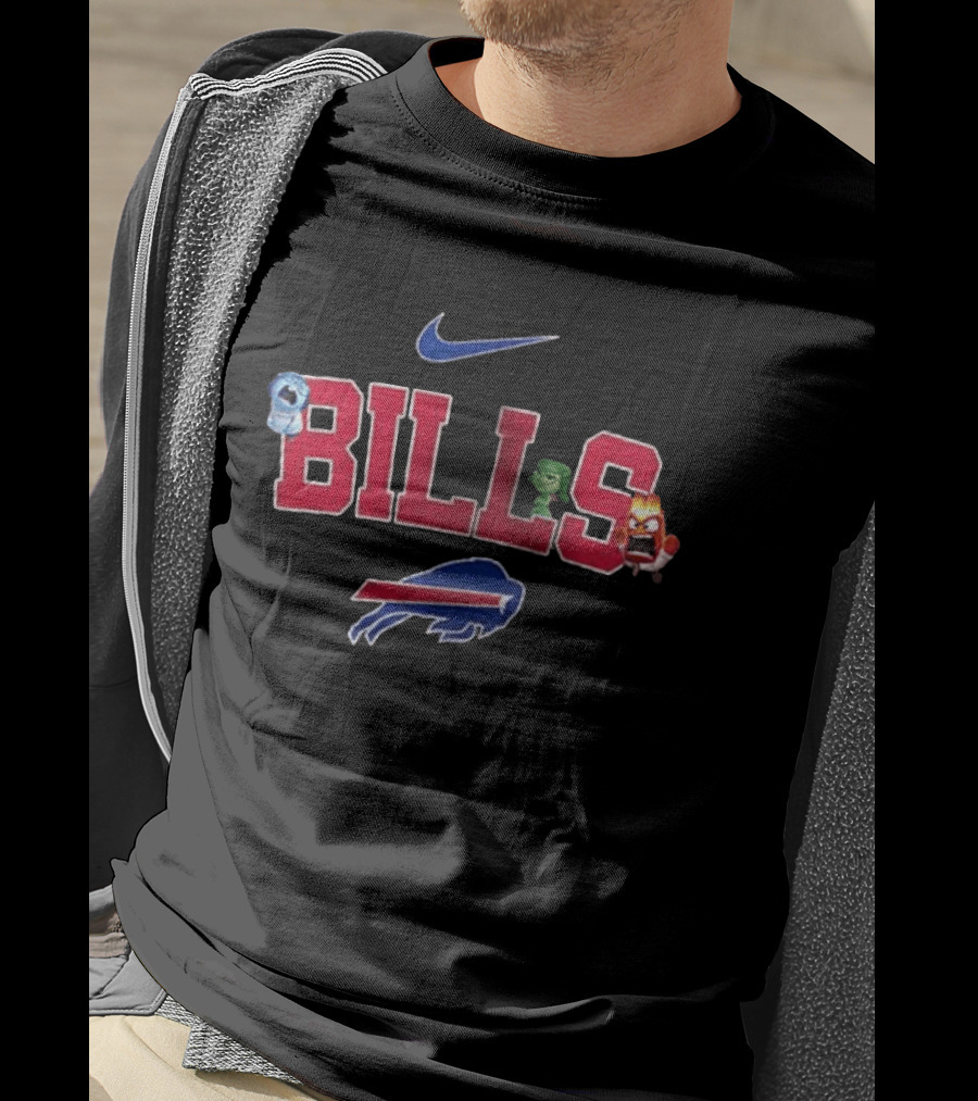 Buffalo Bills Nike Inside Out Characters All The Feels T-Shirt