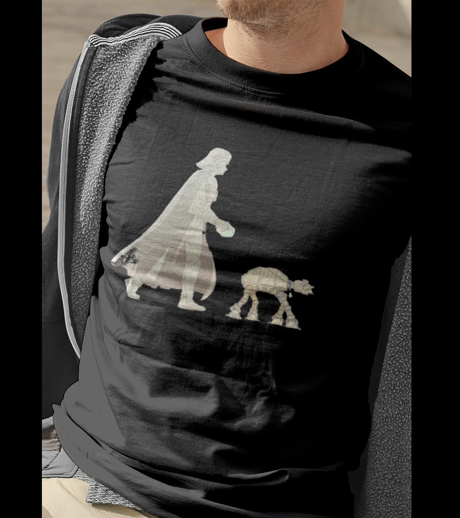Star Wars Darth Vader Walking AT AT Walker T-Shirt