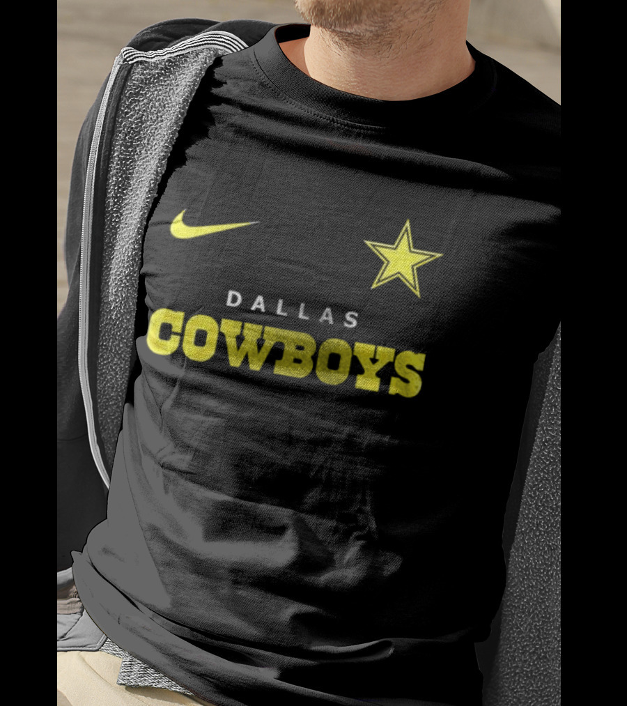 Dallas Cowboys Nike Batman Star Yellow T-Shirt