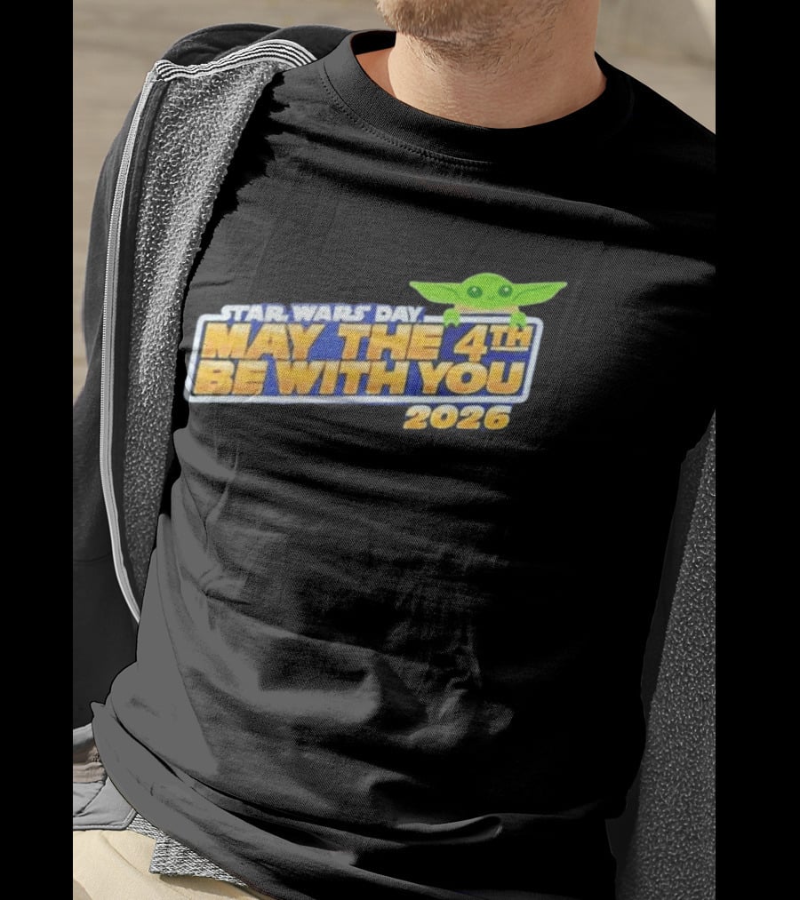 Star Wars Day May The 4th Be With You 2026 Funny With Green T-Shirt