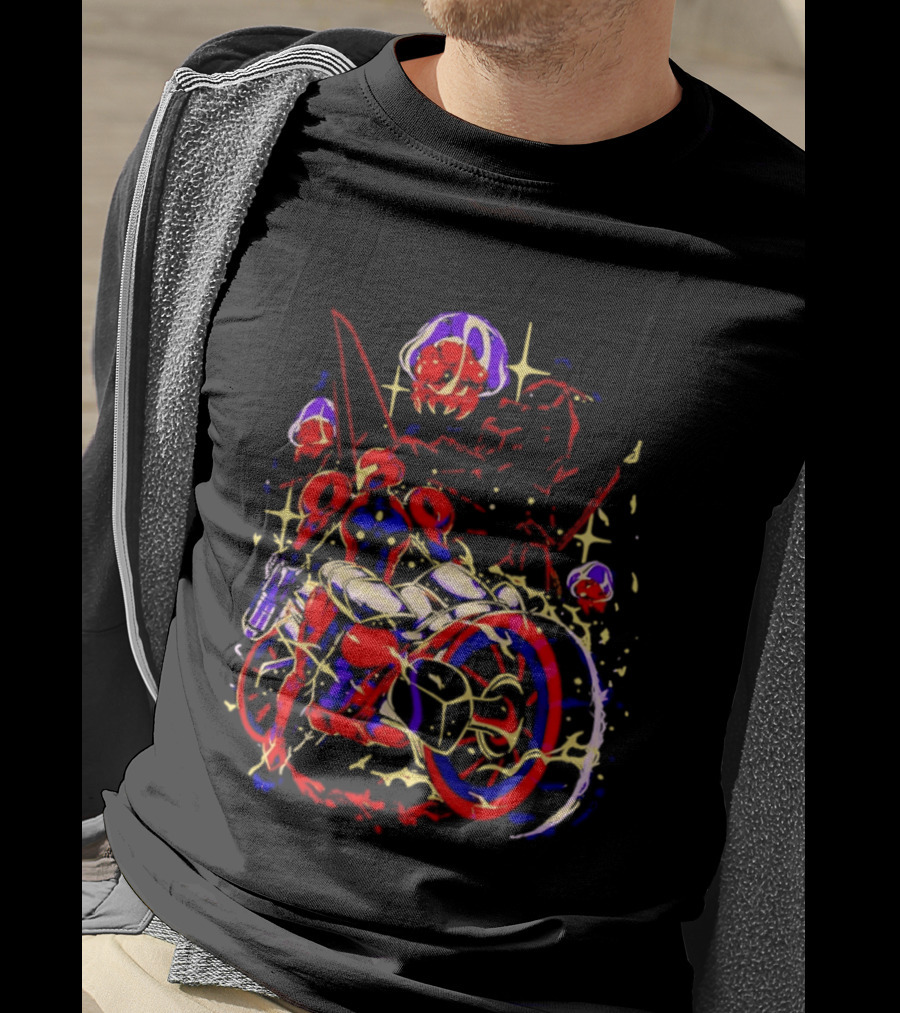 Under New Stars Samus Aran Vi O La Motorcycle Metroid Prime 4 Beyond T-Shirt