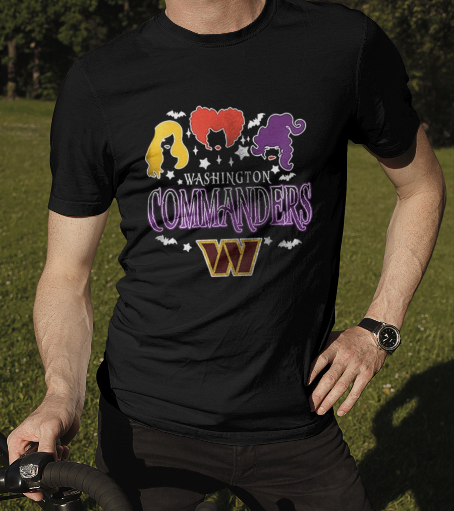Washington Commanders You Can't Sit With Us Hocus Pocus Hair T-Shirt