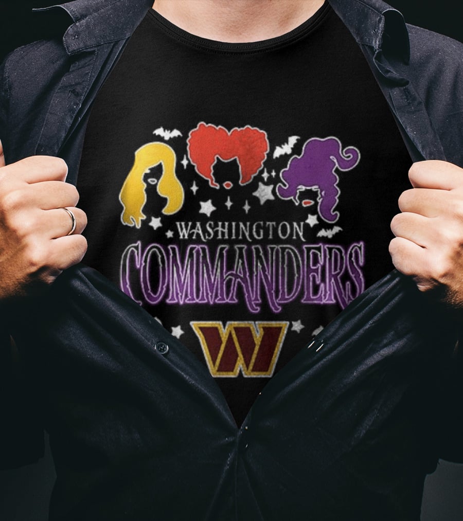 Washington Commanders You Can't Sit With Us Hocus Pocus Hair T-Shirt
