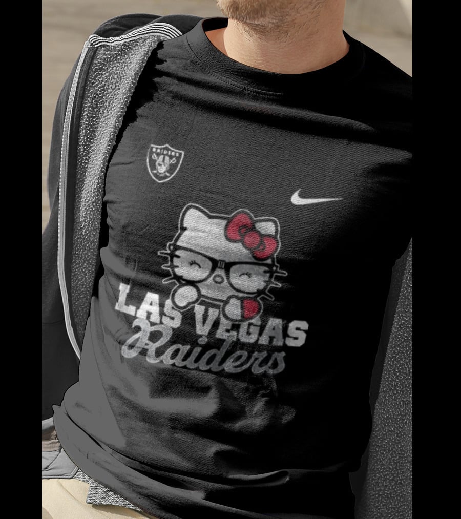 Las Vegas Raiders Hello Kitty Nike Collaboration T-Shirt