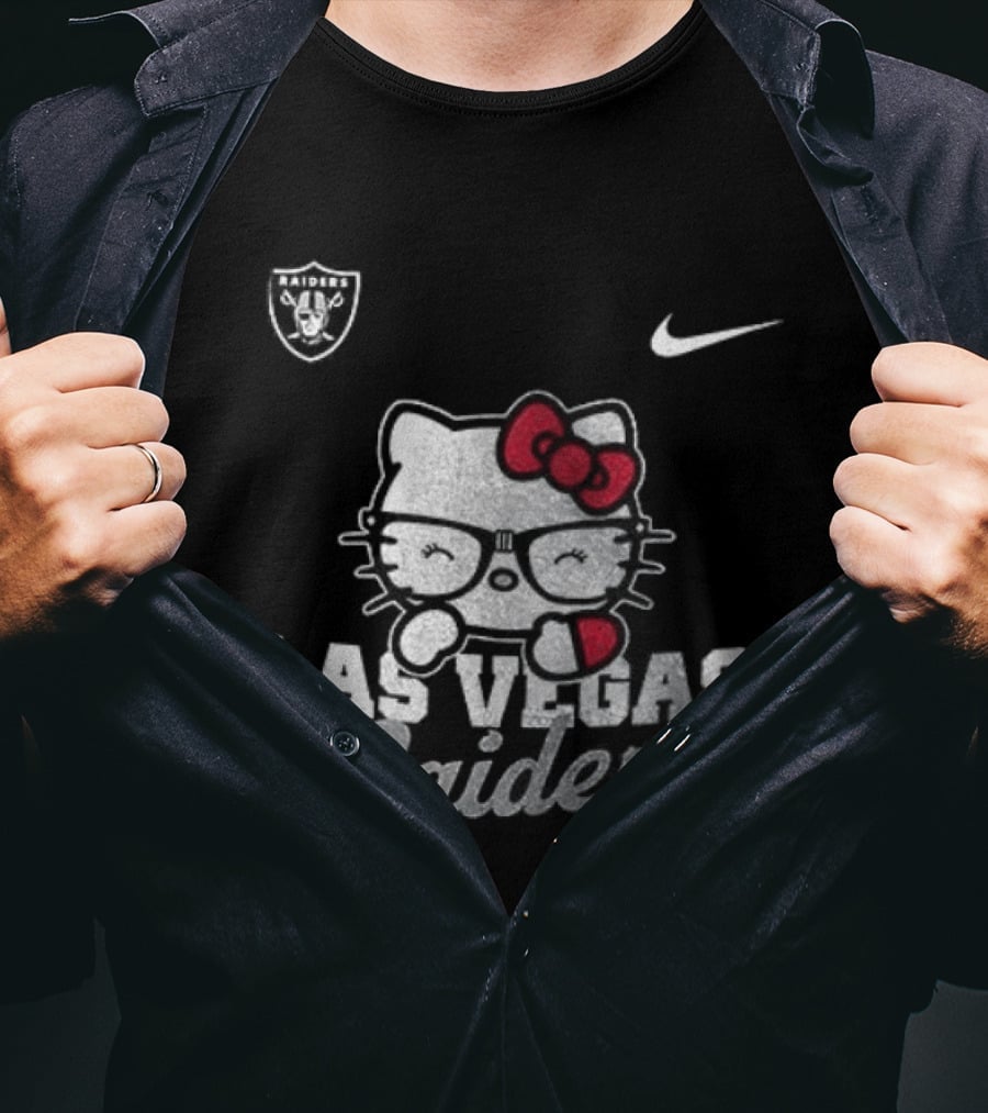 Las Vegas Raiders Hello Kitty Nike Collaboration T-Shirt
