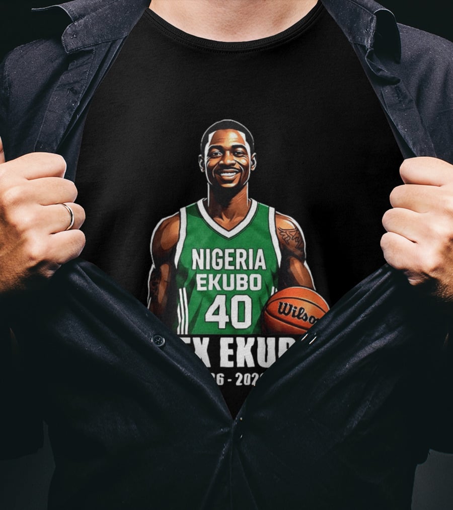 Alex Ekubo 1986 2026 Nollywood Nigeria Basketball Player T-Shirt