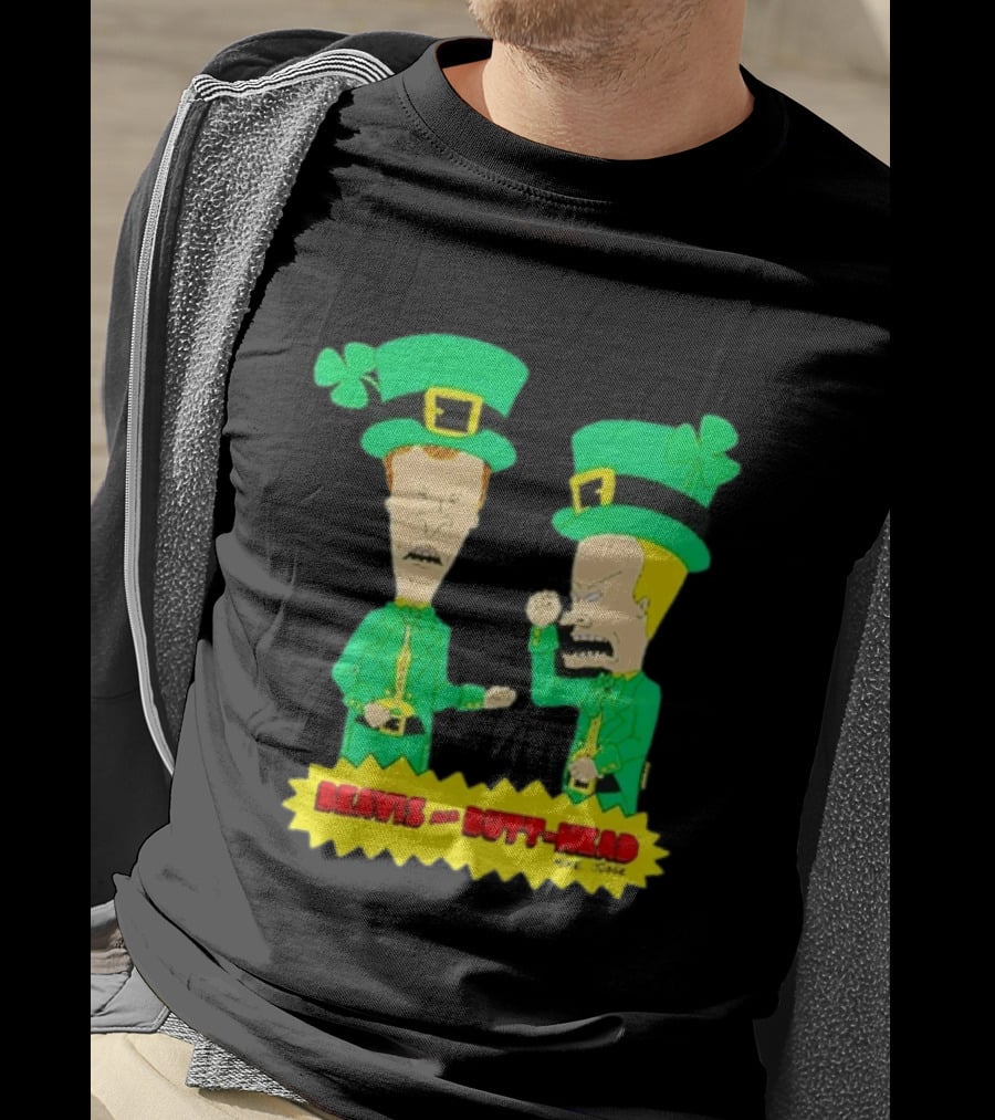 Beavis And Butt Head Leprechaun Costumes Green Bay Packers Mike Judge T-Shirt