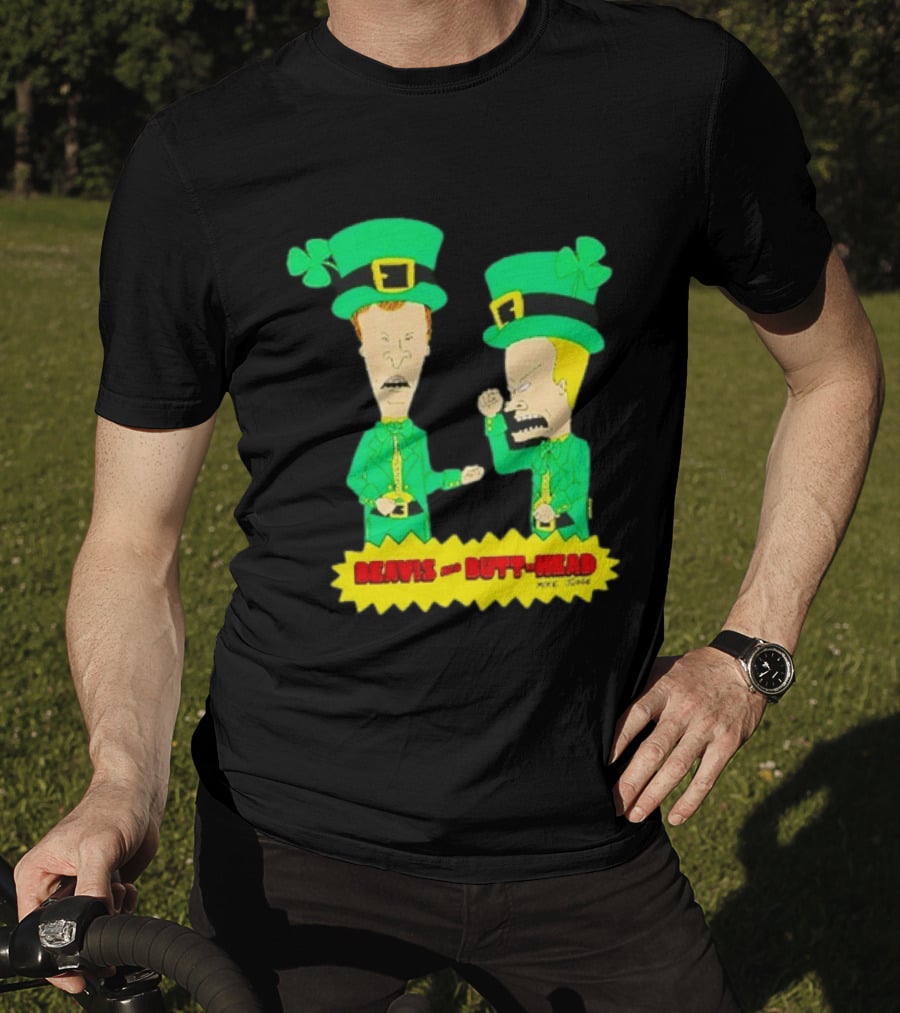 Beavis And Butt Head Leprechaun Costumes Green Bay Packers Mike Judge T-Shirt