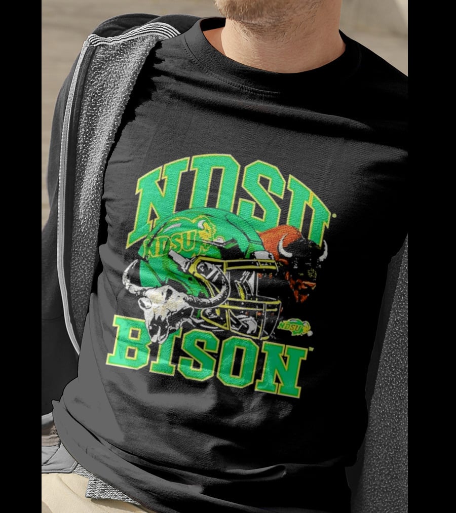 NDSU Bison Helmet Best NCAA Football Team Spirit T-Shirt