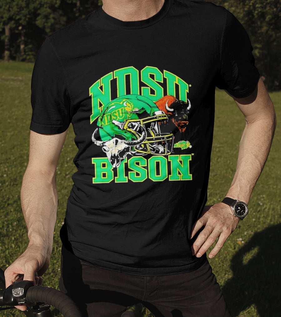 NDSU Bison Helmet Best NCAA Football Team Spirit T-Shirt