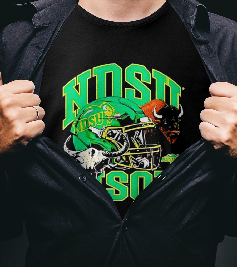 NDSU Bison Helmet Best NCAA Football Team Spirit T-Shirt