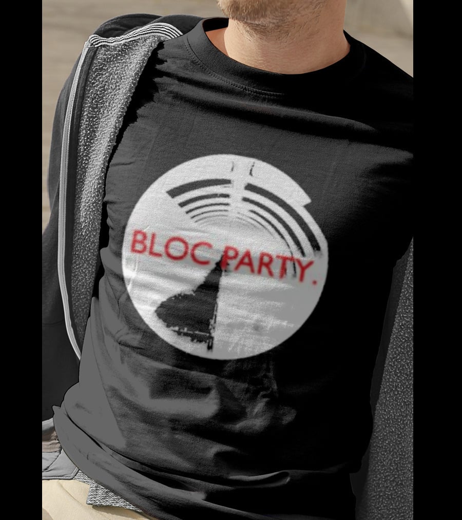 Bloc Party Anatomy Of A Brief Romance Black And White Circle T-Shirt