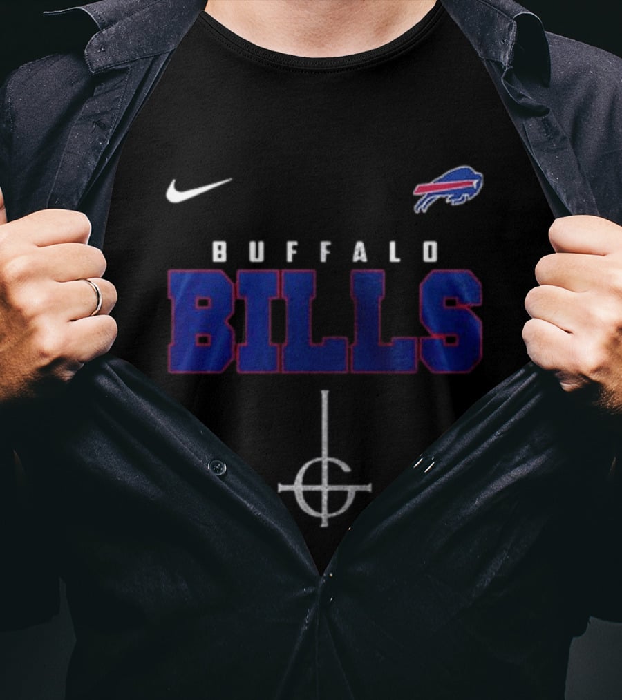 Buffalo Bills Nike Ghost Band Skeleton Collaboration T-Shirt
