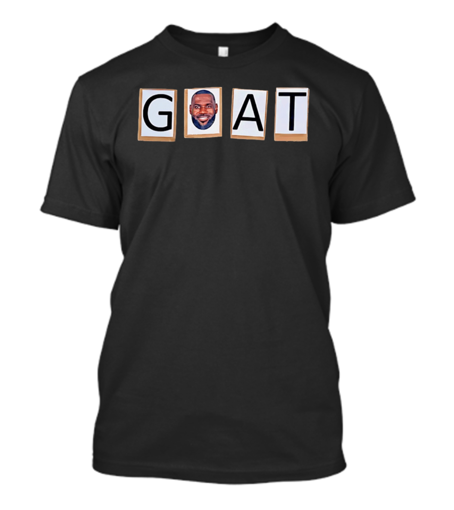 GOAT Lebron James Big Head LA Lakers T-Shirt