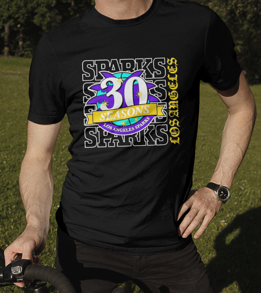 Los Angeles Sparks 30 Seasons Celebration T-Shirt
