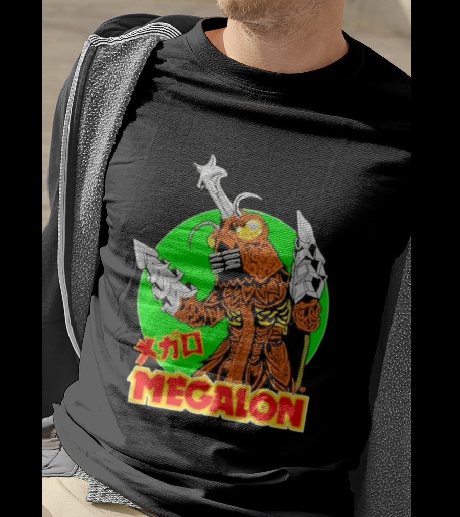 Cavitycolors Megalon Monster Kaiju Japanese Horror And Halloween T-Shirt