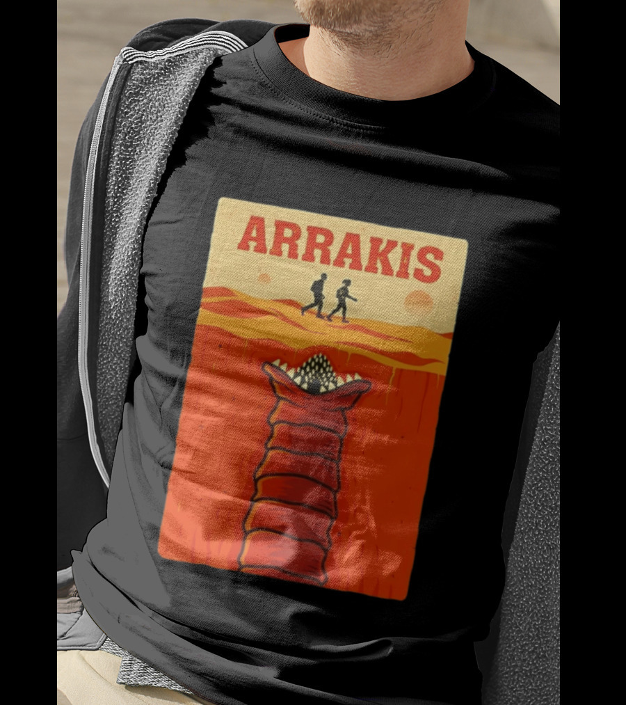 Arrakis Sandworm Apocalypse Movie Style Dune T-Shirt