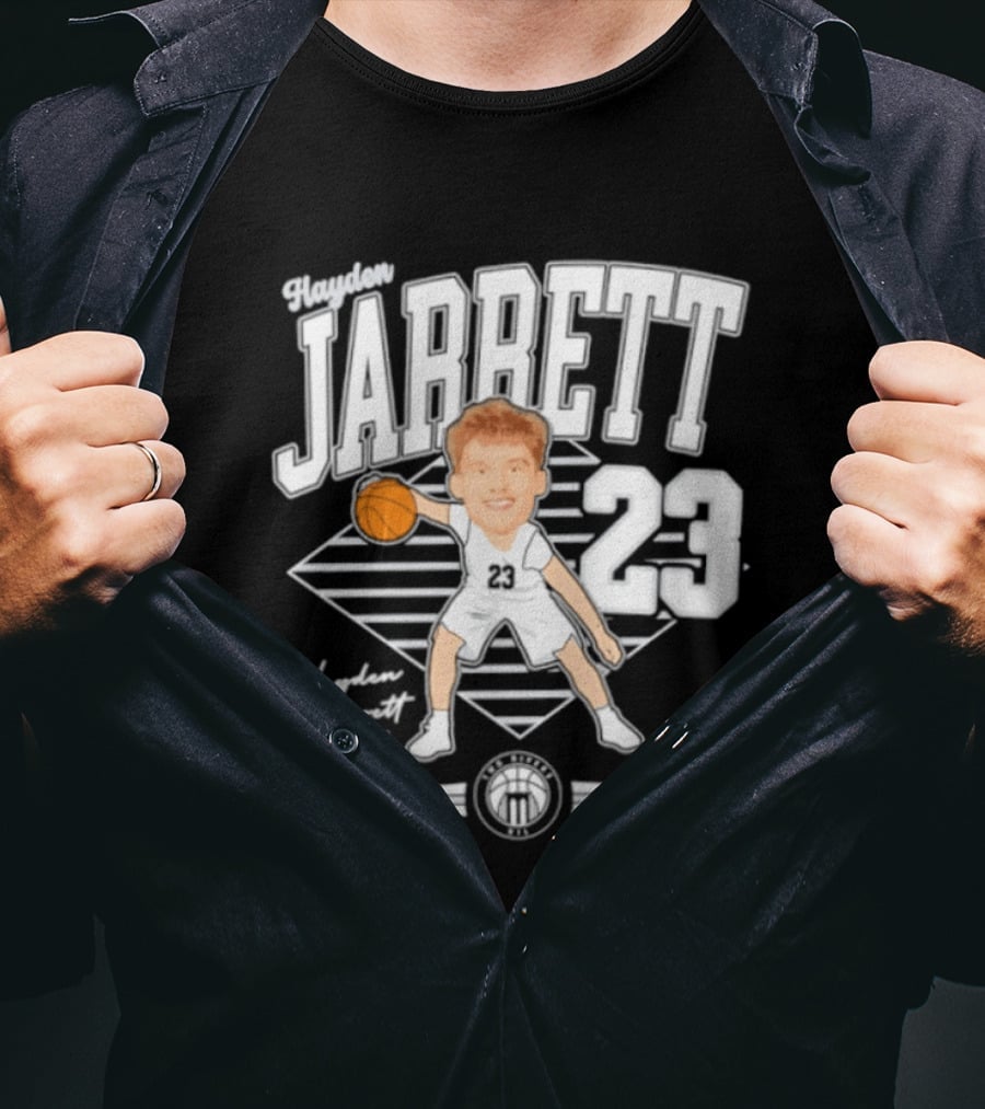 Hayden Jarrett 23 Marietta Basketball 2025 Signature T-Shirt